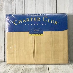 CHARTER CLUB CLASSICS Damask Stripe Cotton Bedskirt